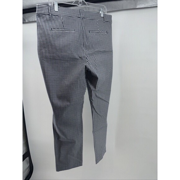 NWT GAP Womens Size 16 Blue/White Gingham Signature Skinny Ankle Pants - Picture 7 of 7